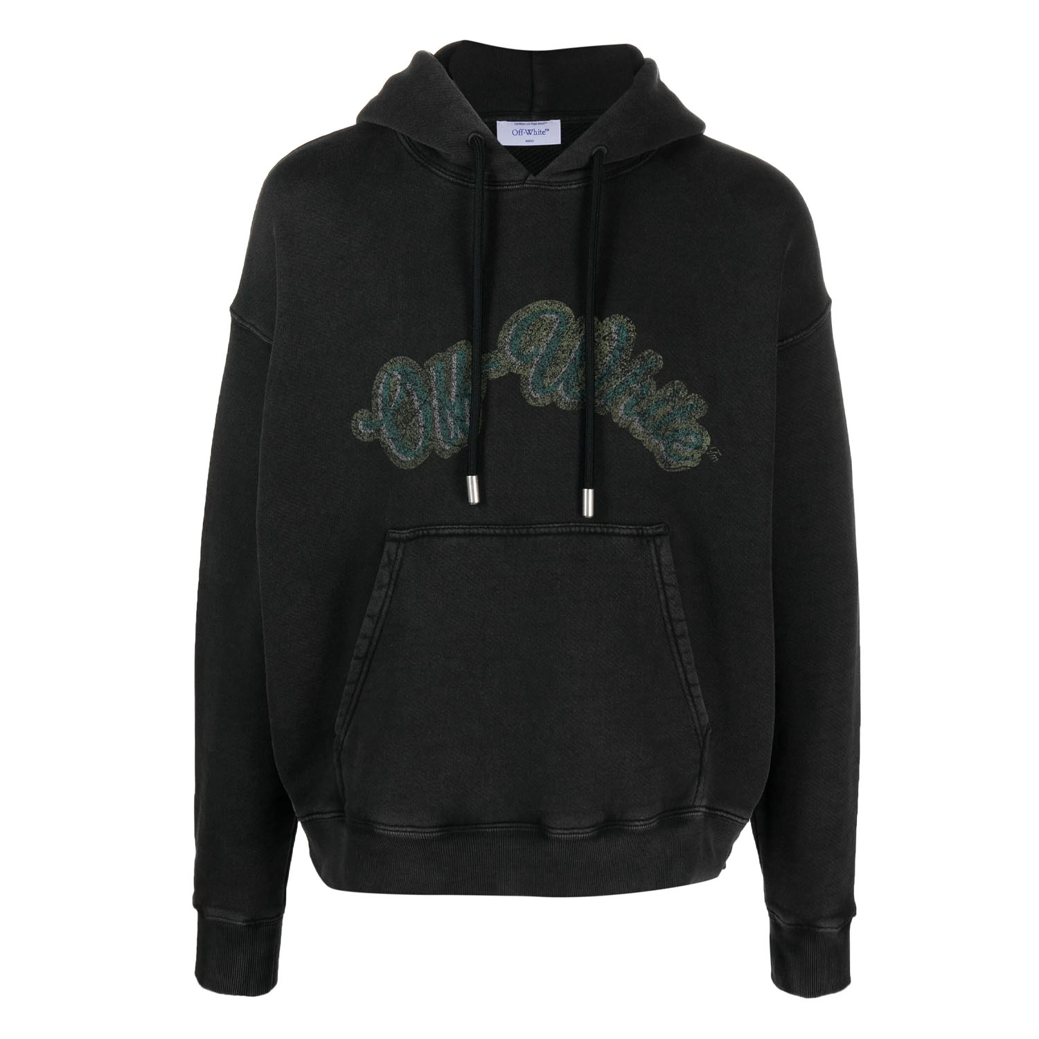 Худи Off White Green Bacchus Skate Hoodie Black College по